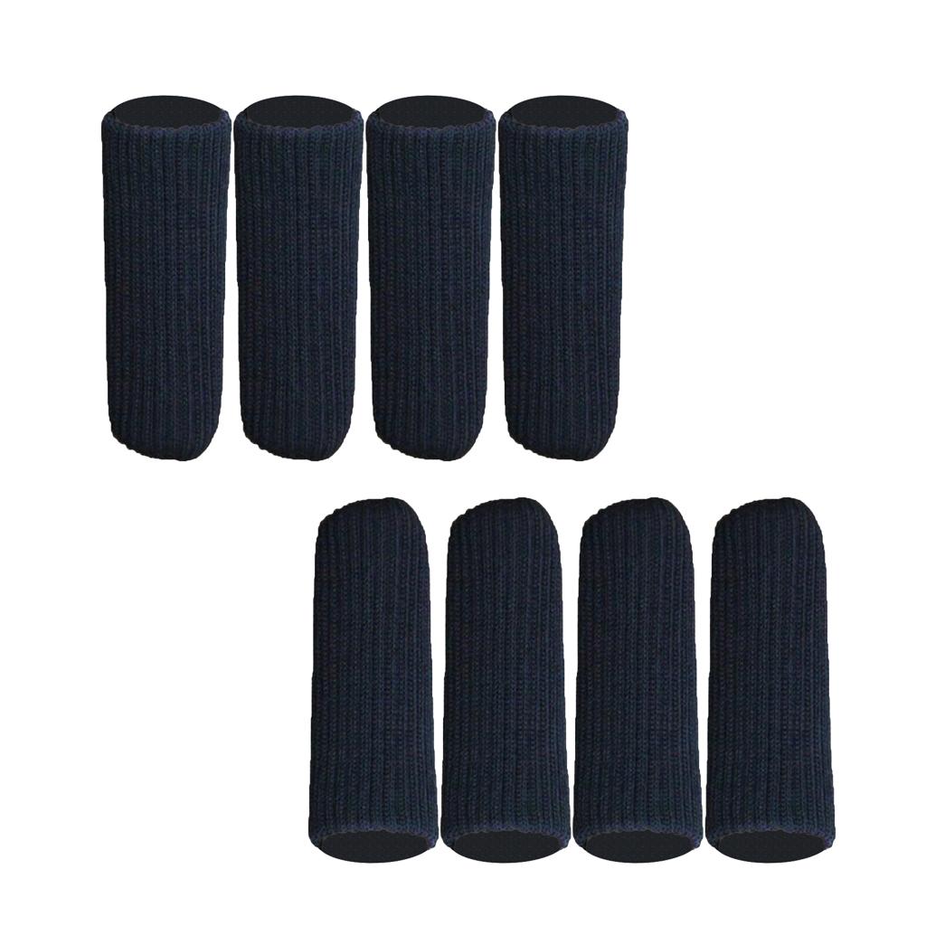 8x11cm Furniture Feet Caps Covers/Knitted Chair Leg Socks Black
