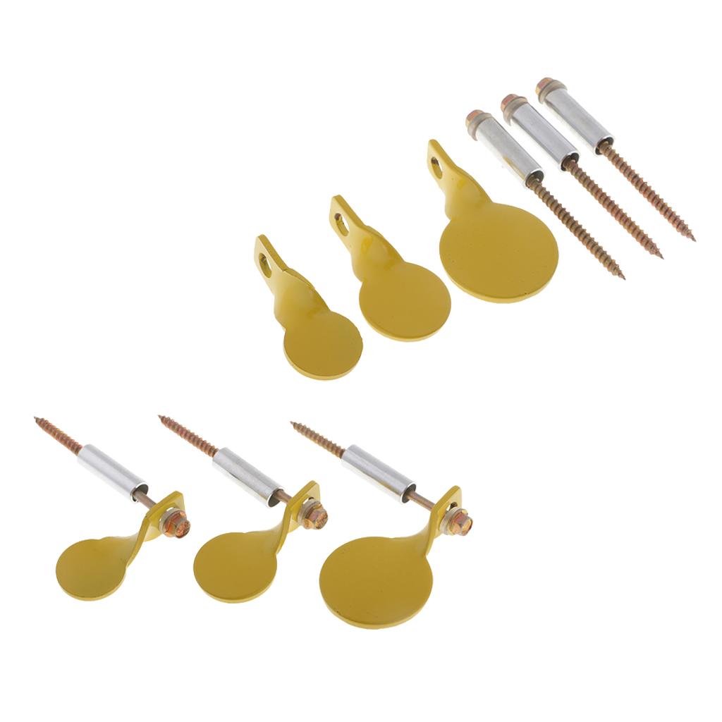 6pcs Spinner Targets Metal Plinking Target Shooting Practice Target Plate