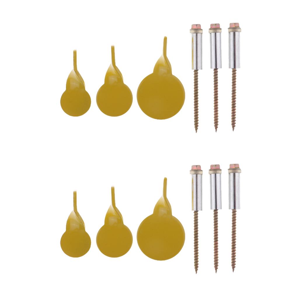 6pcs Spinner Targets Metal Plinking Target Shooting Practice Target Plate