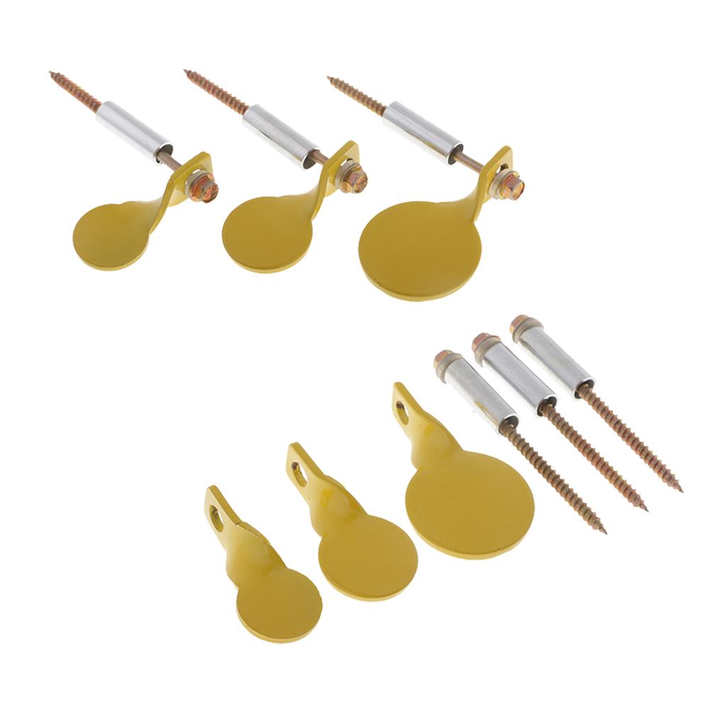 6pcs Spinner Targets Metal Plinking Target Shooting Practice Target Plate