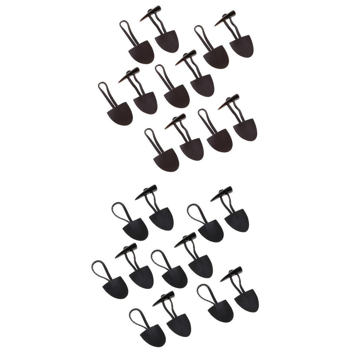 12 Pairs Horn Leather Toggle Buttons for Coat Jacket Duffle DIY Sewing