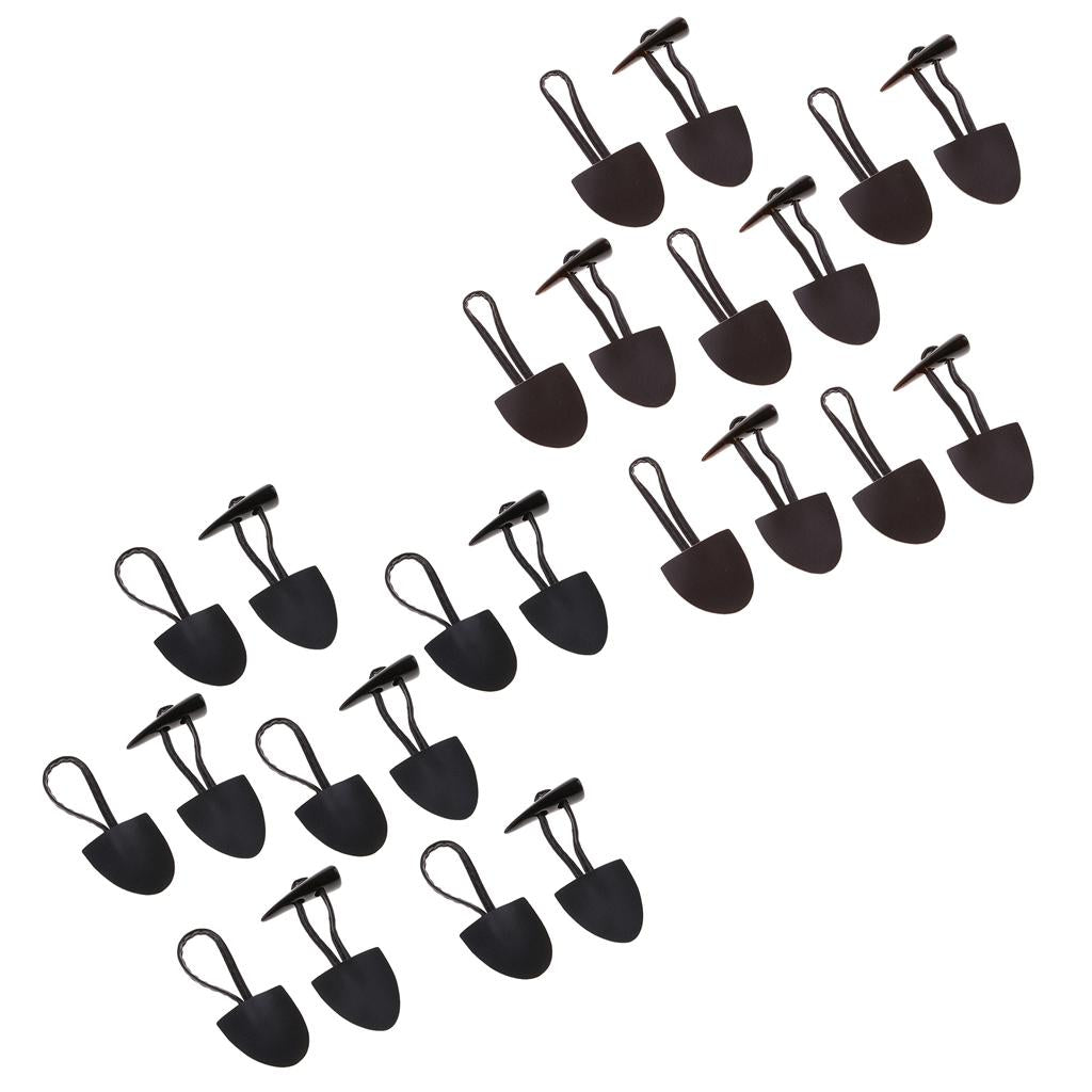 12 Pairs Horn Leather Toggle Buttons for Coat Jacket Duffle DIY Sewing