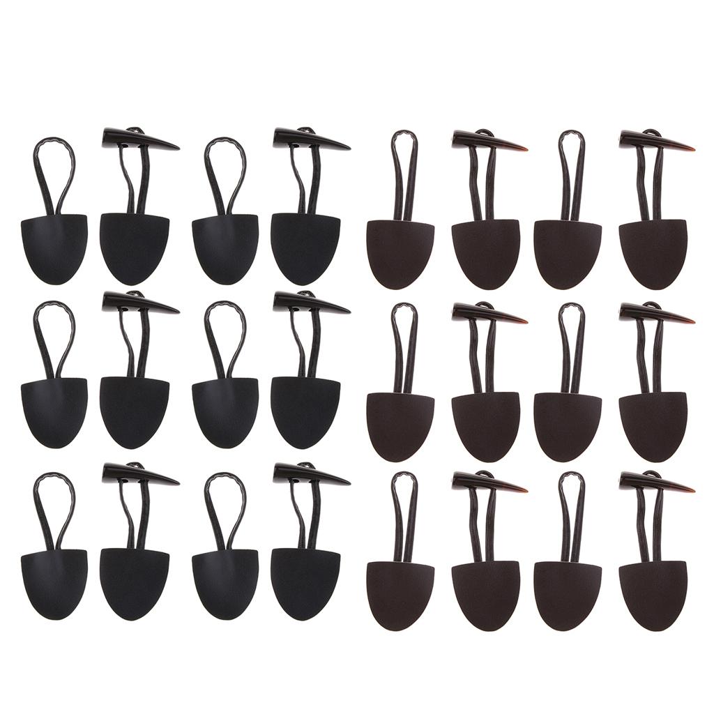12 Pairs Horn Leather Toggle Buttons for Coat Jacket Duffle DIY Sewing