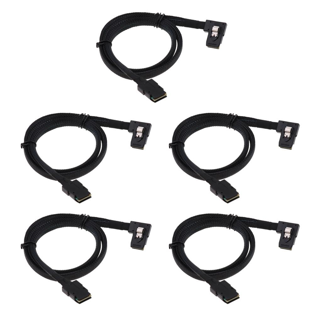 5xMini SAS Cable 36PIN SFF8087 To 8087 SAS HDD Hard Drive Adapter Cable 70cm