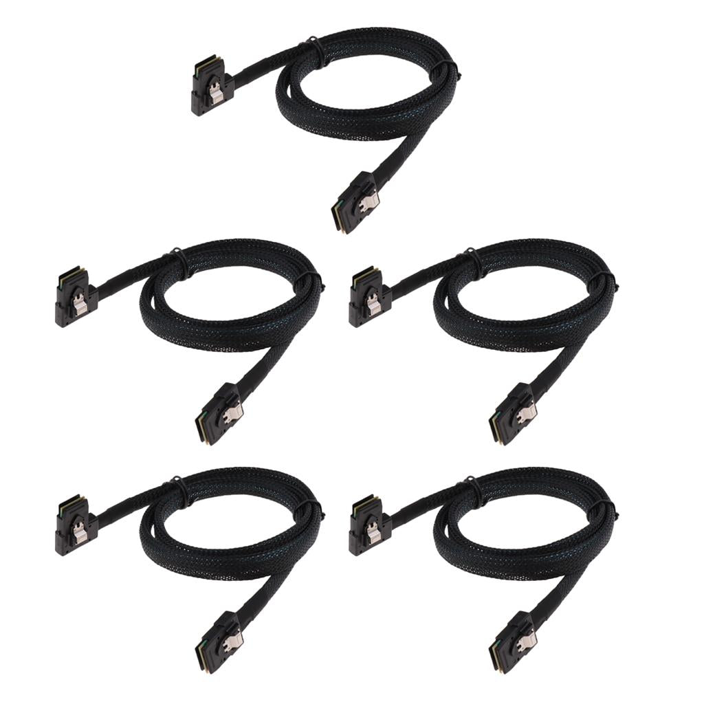 5xMini SAS Cable 36PIN SFF8087 To 8087 SAS HDD Hard Drive Adapter Cable 70cm