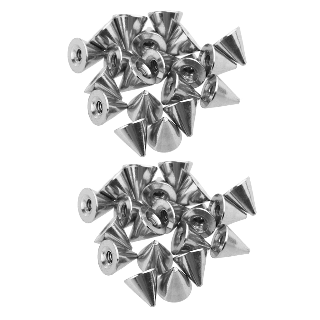 40 Piece Stainless Steel Piercing Jewelry Spike fit 16g/14g Barbell Cone