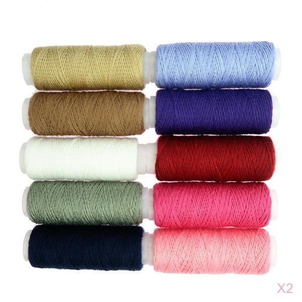 20pcs/Set Assorted Colors Polyester Sewing Threads Quilting All Purpose