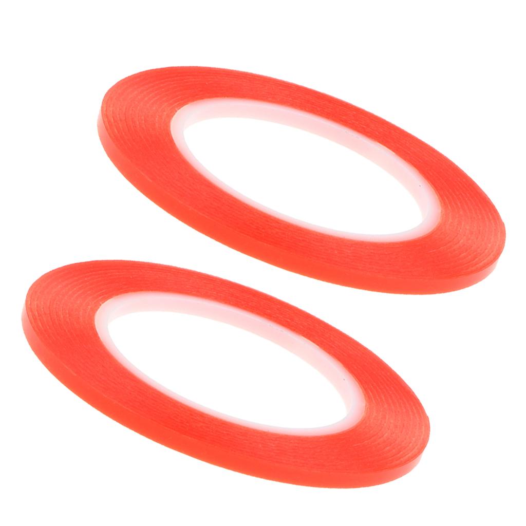2x Red Double Sided Adhesive Tape Mobile Phone Computer Screen Repair 5mm