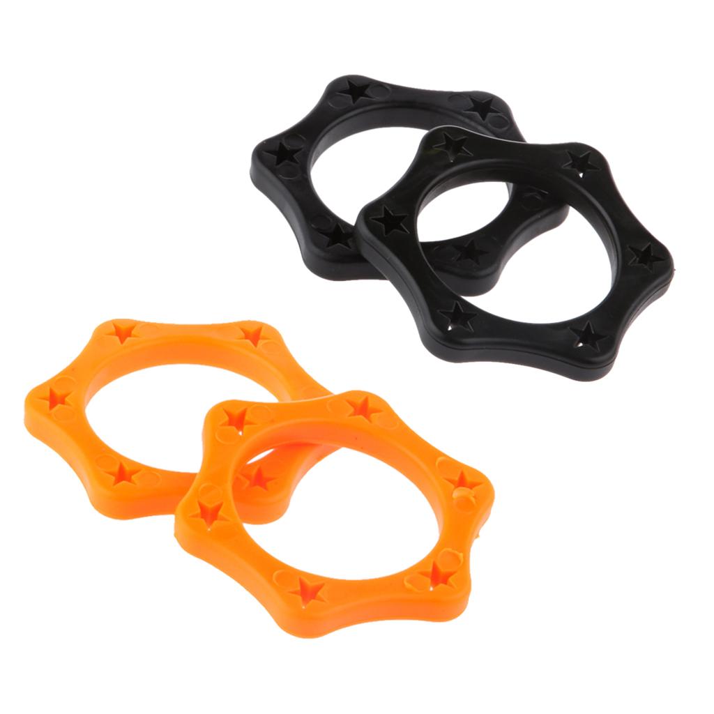 4pcs Hexagonal Microphone Anti-Rolling Protection Rings for Handheld Mic