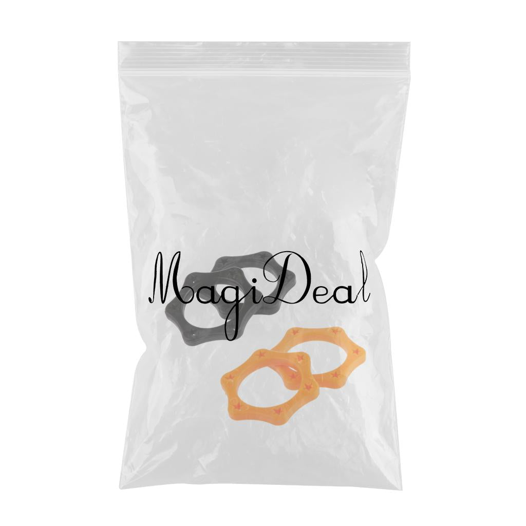 4pcs Hexagonal Microphone Anti-Rolling Protection Rings for Handheld Mic