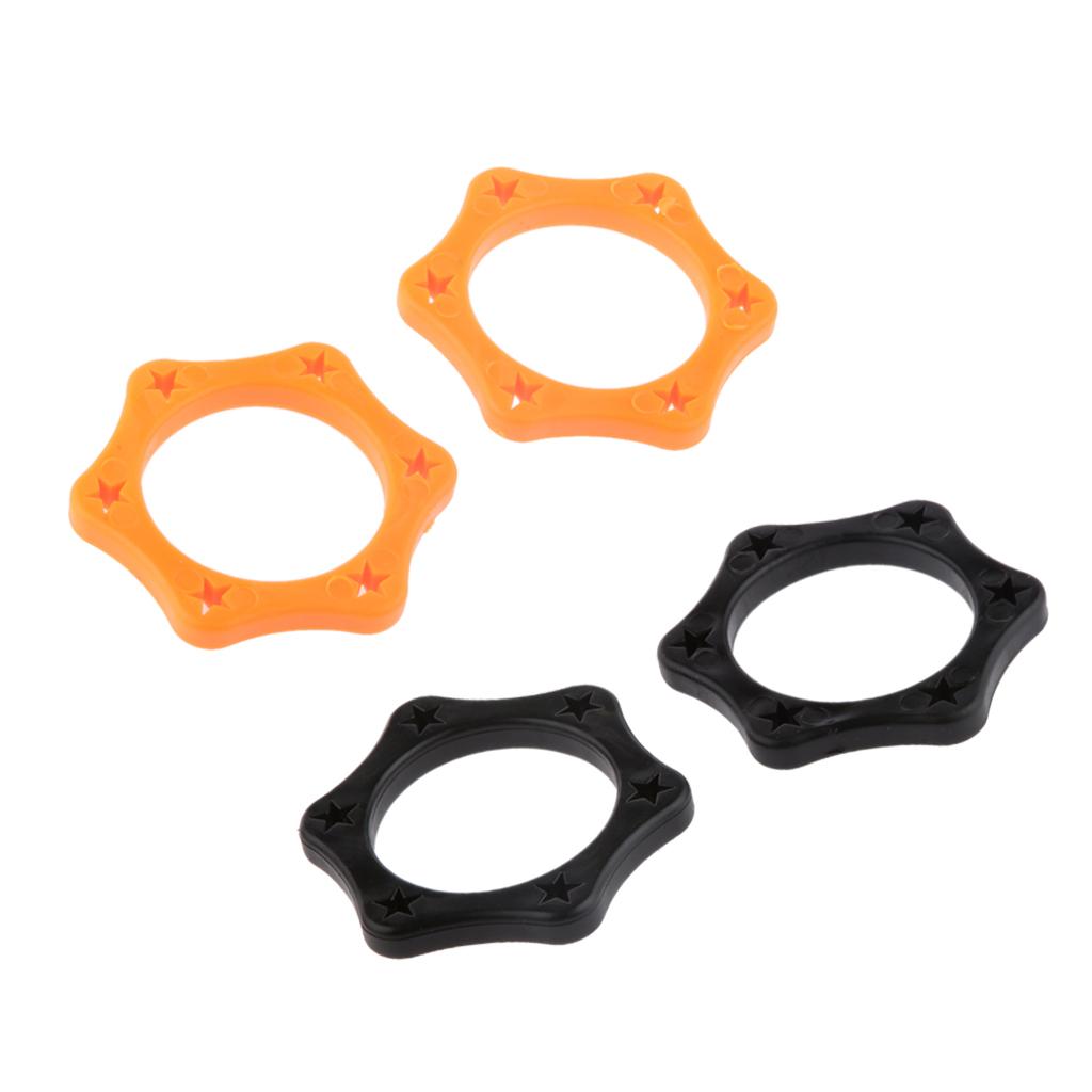 4pcs Hexagonal Microphone Anti-Rolling Protection Rings for Handheld Mic