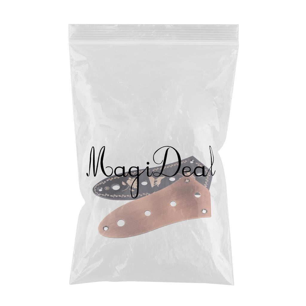 2pcs 4 Holes Standard Control Plate for Fender Jazz Bass Guitar Replacement