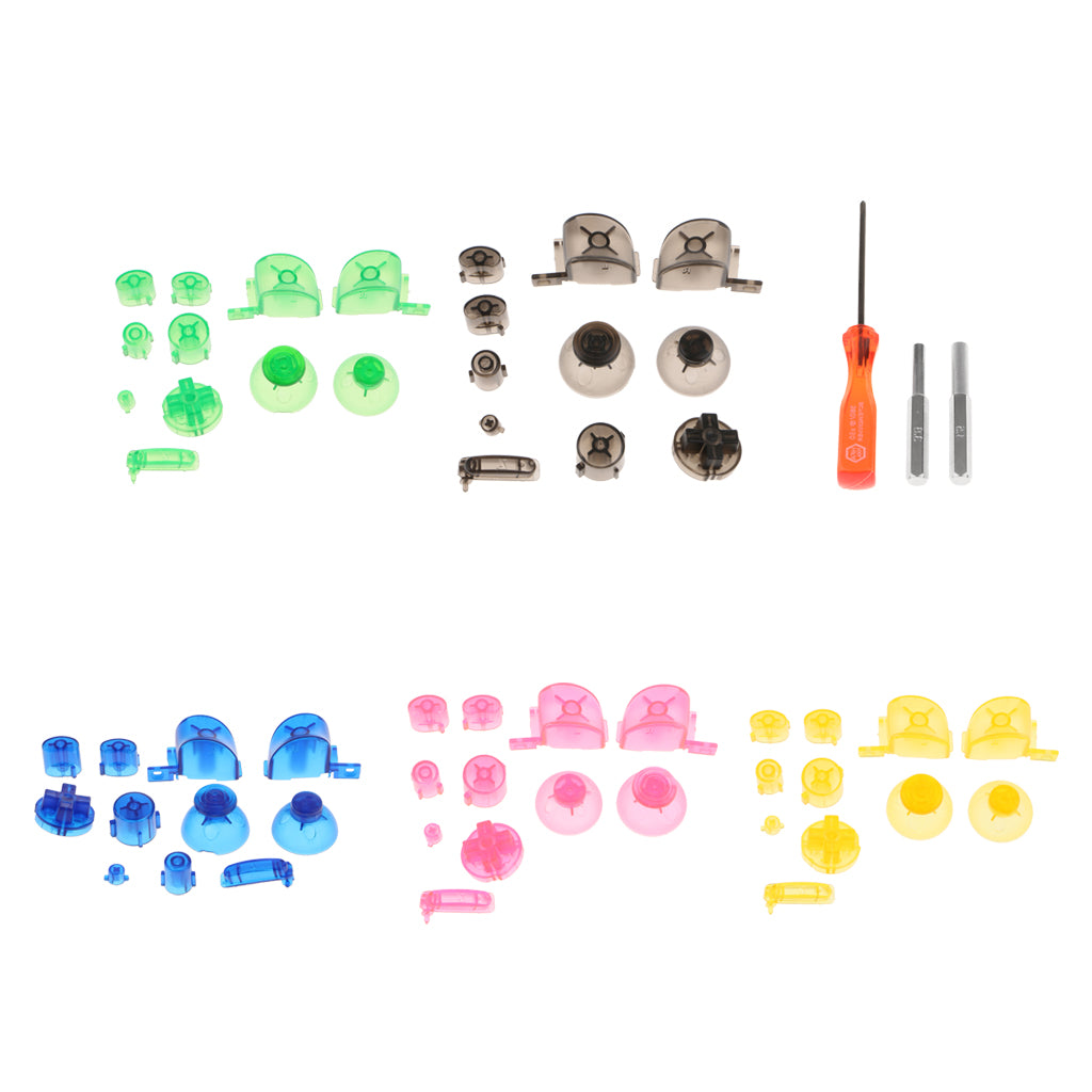 5 Set ABXY Button+Thumbsticks D-pad Mod Kit for Nintendo NGC #5 +Repair Tool