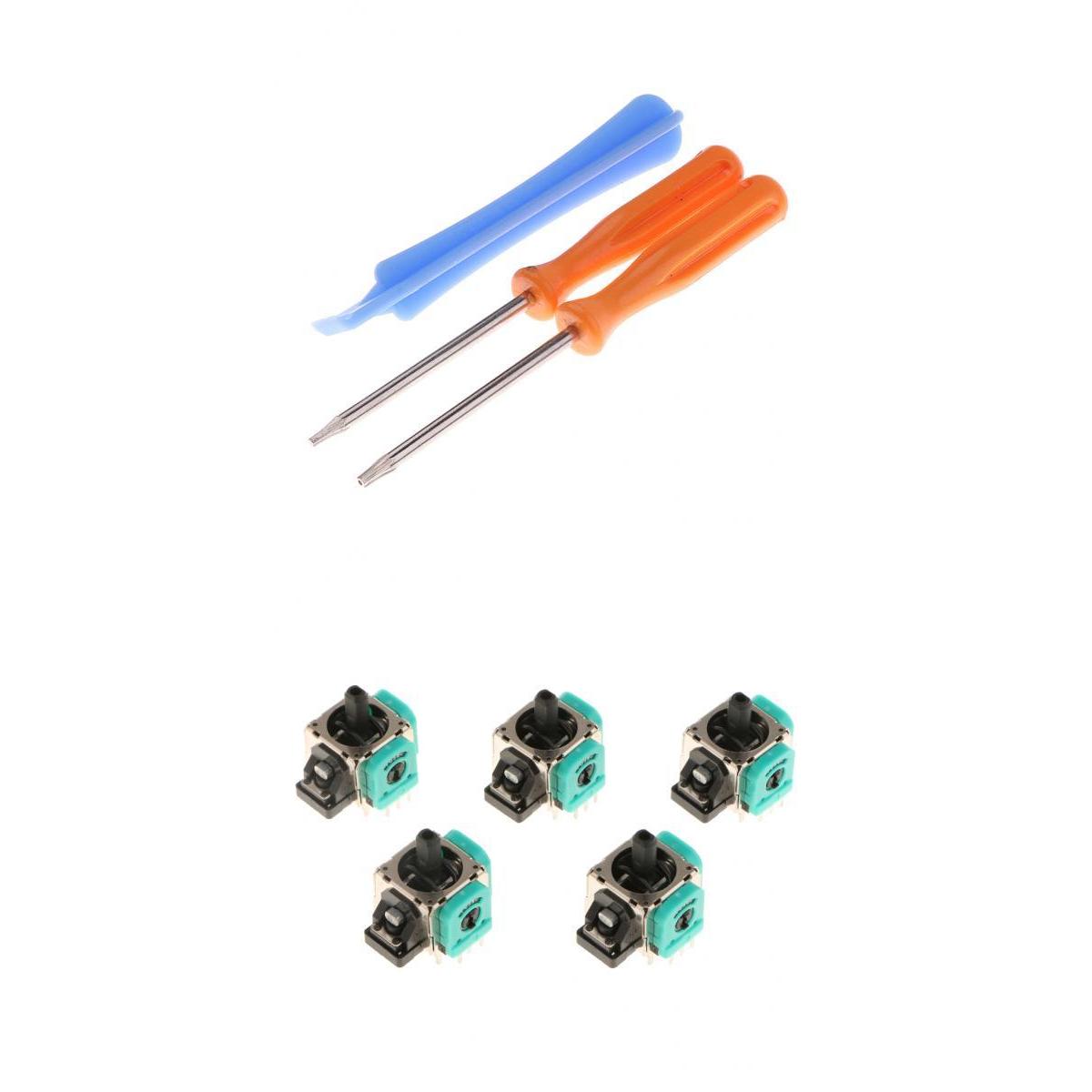 5 x Analog Stick 3D Rocker Joystick Axis + T8H T6 Screwdrivers for One