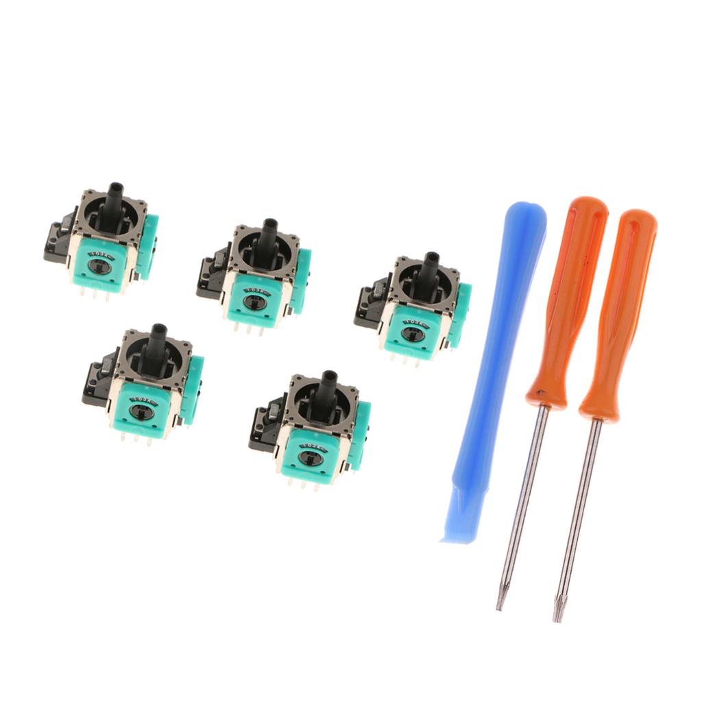 5 x Analog Stick 3D Rocker Joystick Axis + T8H T6 Screwdrivers for One