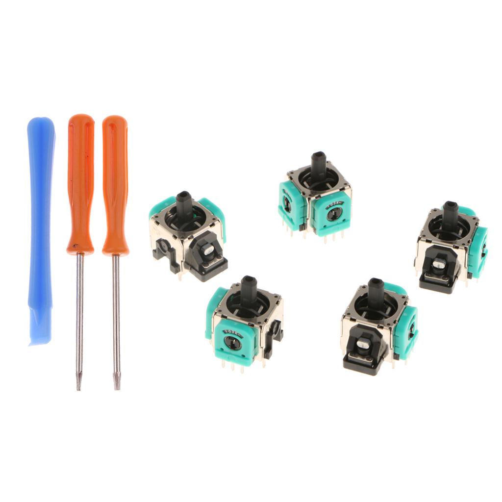 5 x Analog Stick 3D Rocker Joystick Axis + T8H T6 Screwdrivers for One