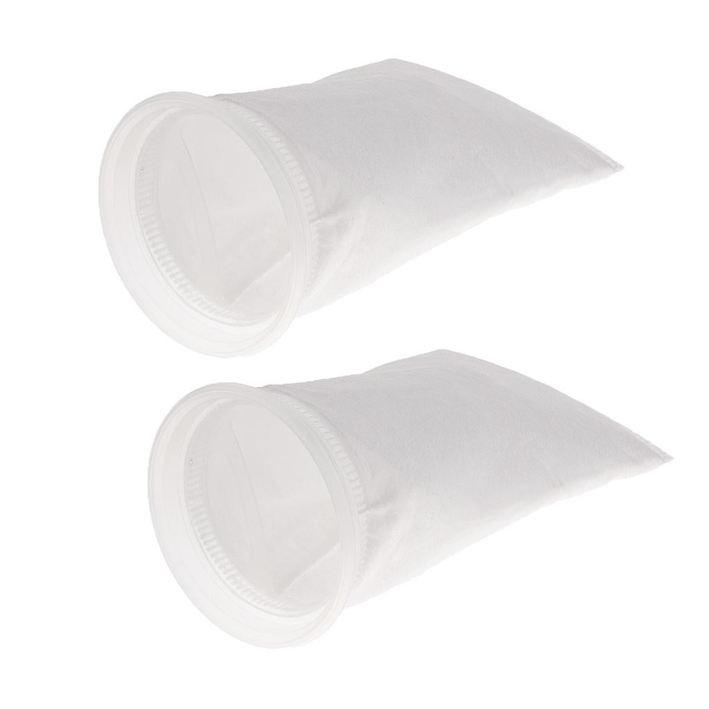2 pcs Aquarium Tank Filter Bag 100um Aquarium Felt Filter Sock Bag