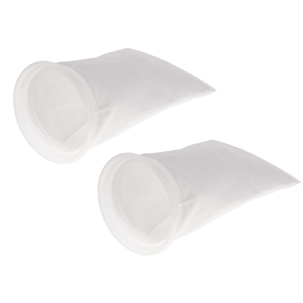 2 pcs Aquarium Tank Filter Bag 100um Aquarium Felt Filter Sock Bag