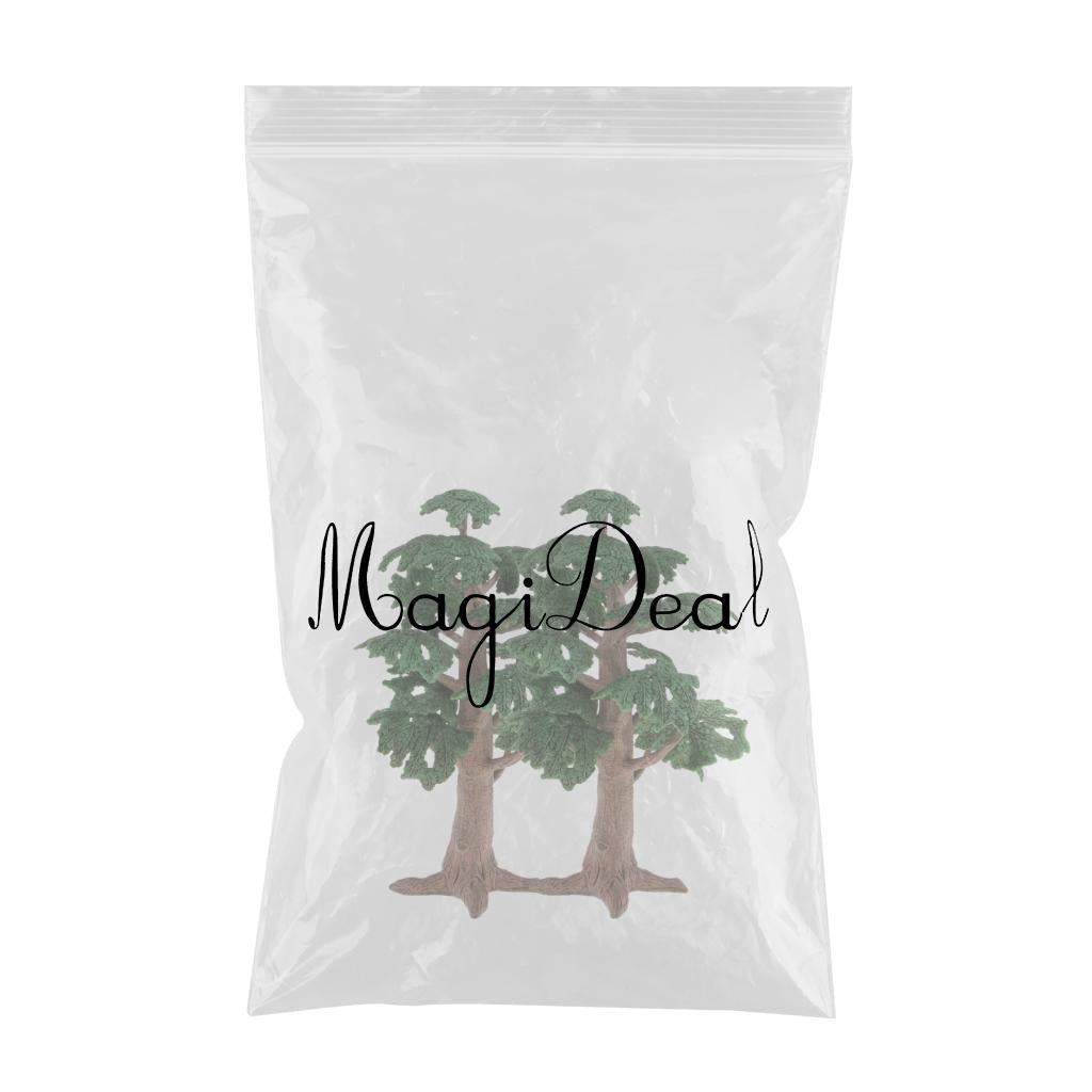 2pcs Cedar Pine Tree Model Cypress for Mini Landscape Dioramas Scenery 24cm