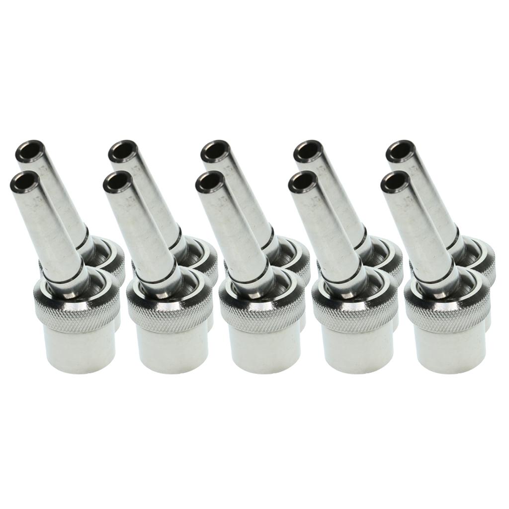 10Pcs Adjustable Stainless Steel Universal Straight Garden Fountain Nozzle