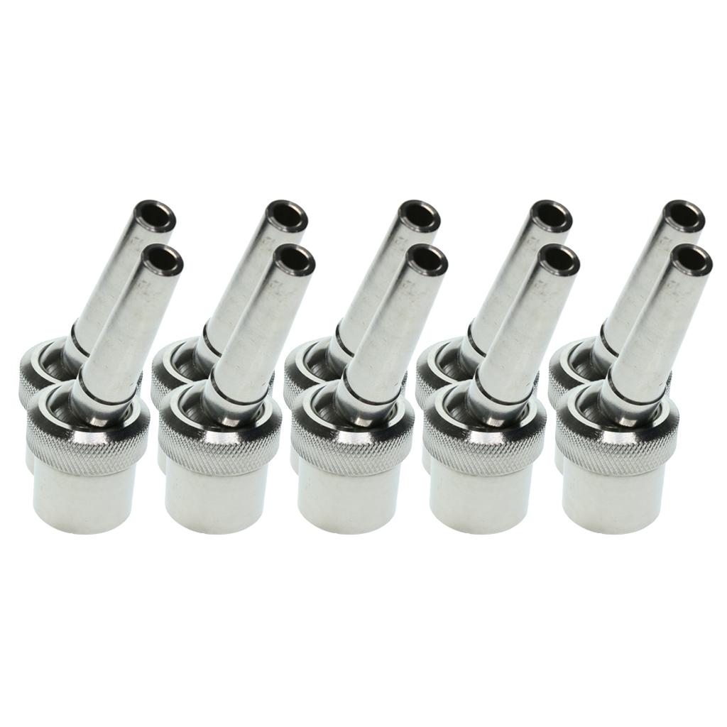 10Pcs Adjustable Stainless Steel Universal Straight Garden Fountain Nozzle