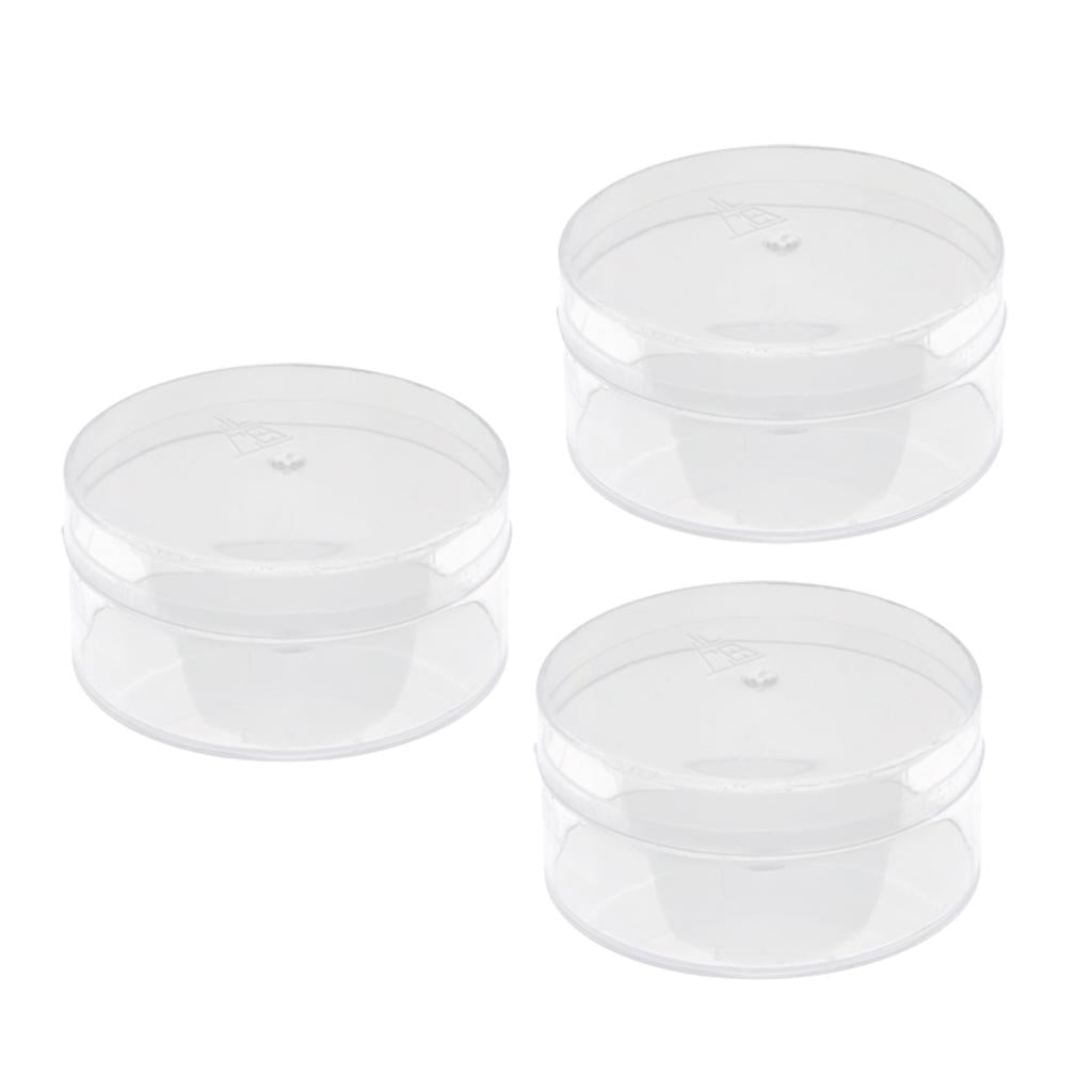 3pcs Watch Repair Tool Accessories Plastic Box Wash Oil Box For Watchmaker