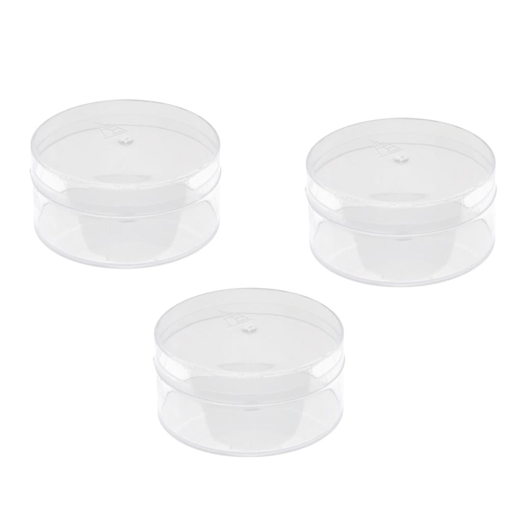 3pcs Watch Repair Tool Accessories Plastic Box Wash Oil Box For Watchmaker