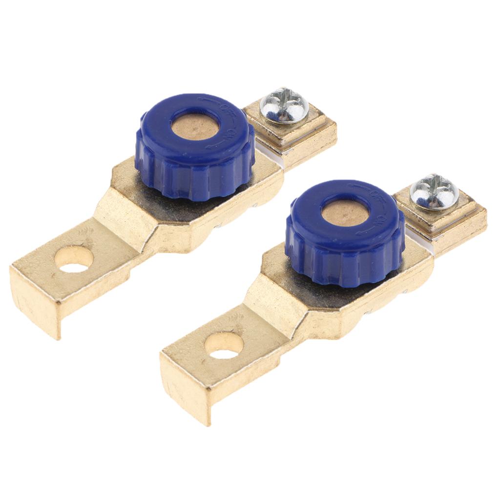 2PCS Motor Battery Power Cut Off Switch Terminal Link Disconnect Isolator