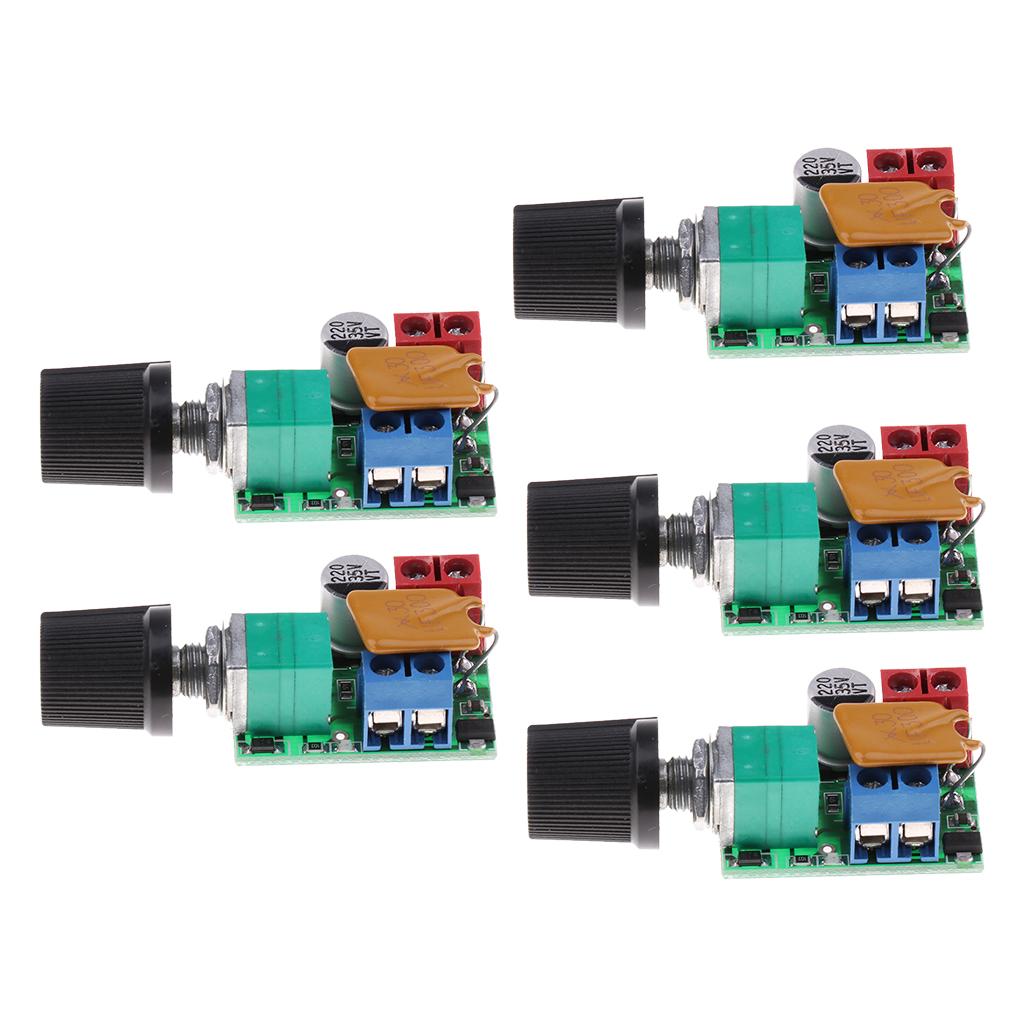 5PCS Mini DC 3V-35V 5A Motor PWM Speed Controller Control Switch LED Dimmer
