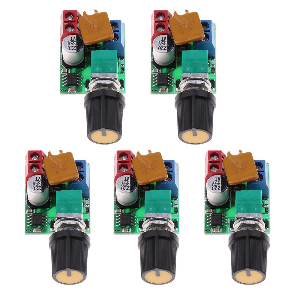 5PCS Mini DC 3V-35V 5A Motor PWM Speed Controller Control Switch LED Dimmer