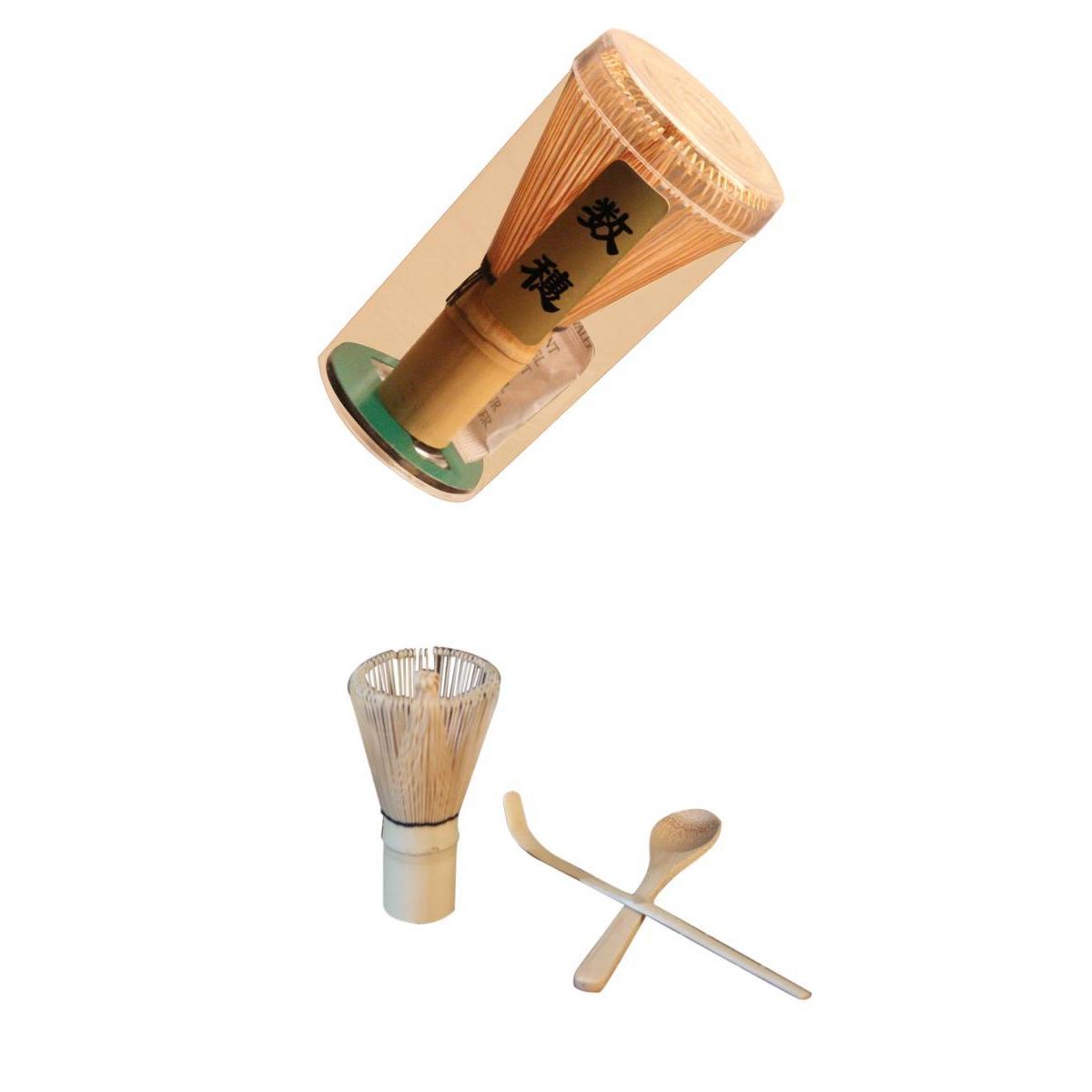 4pcs/set Bamboo Chasen Matcha Powder Whisk Tea Spoon Tea Ceremony Set