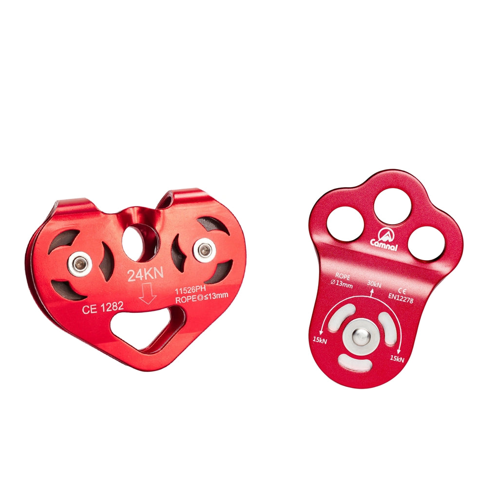30KN Fixed Side Single Climbing Zip Line 13mm Rope Wire Cable Trolley Pulley