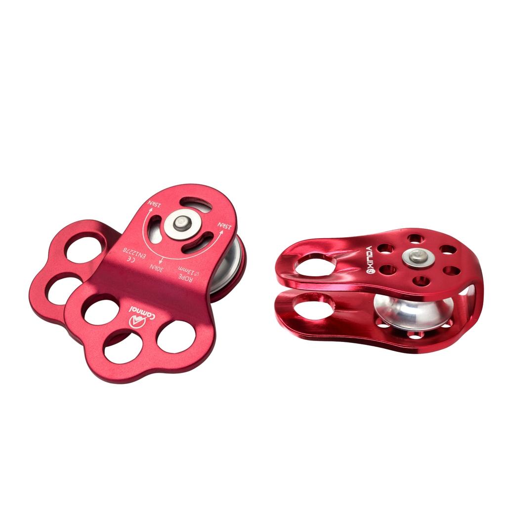20KN 30KN General Purpose Fixed Side Single Climbing Pulley for 13mm Rope