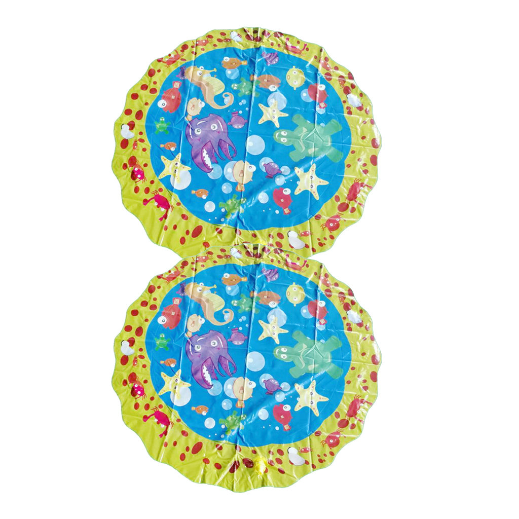 2XSprinkle and Splash Play Mat Pad Kids Little Pool 100cm (39-inch) Diameter