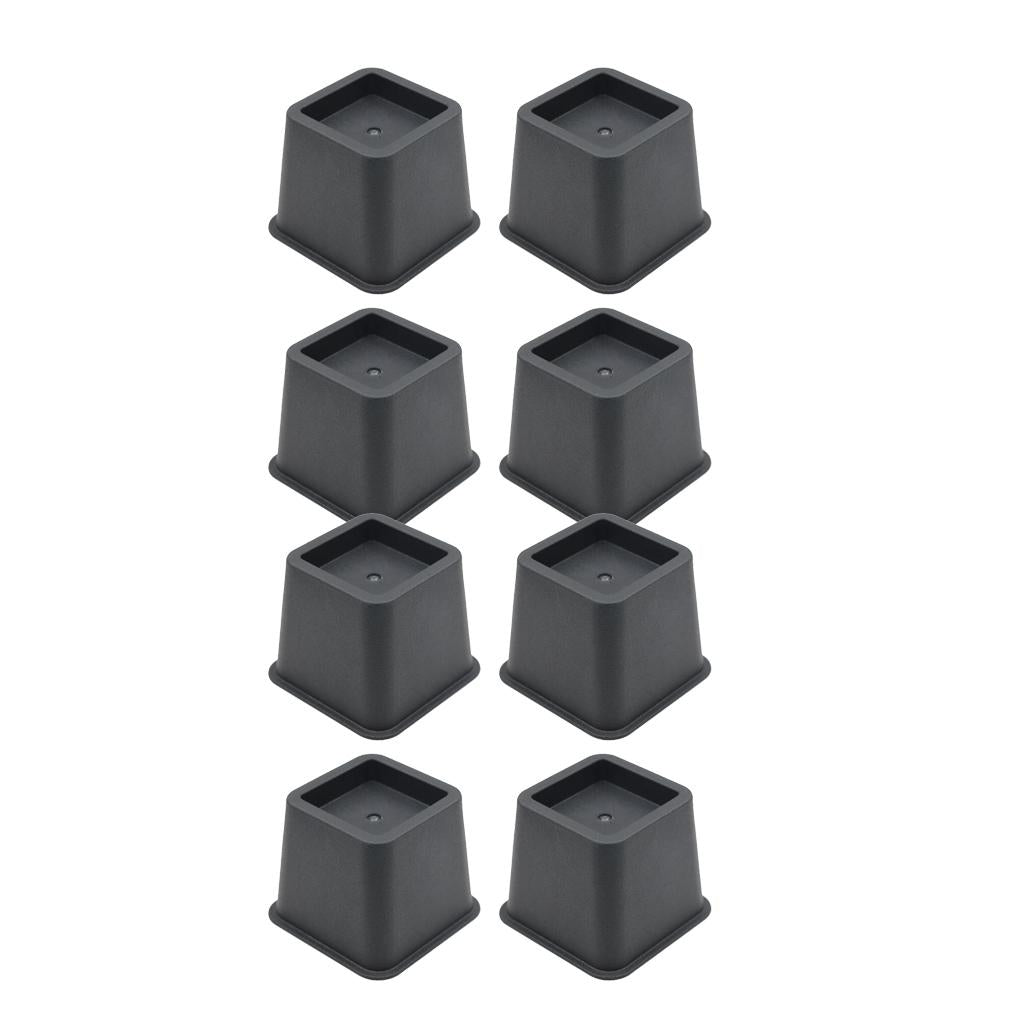 8Pcs Heavy Duty Multi Height Bed Risers Bed Lifts 3 Inch Height