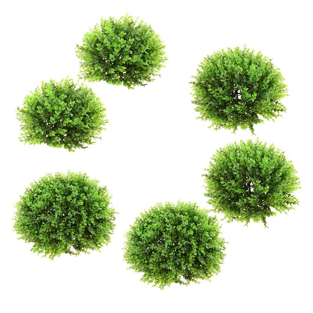 3Pcs Artificial Topiary Ball Decorative Garden Pants Ball Home Decor Green