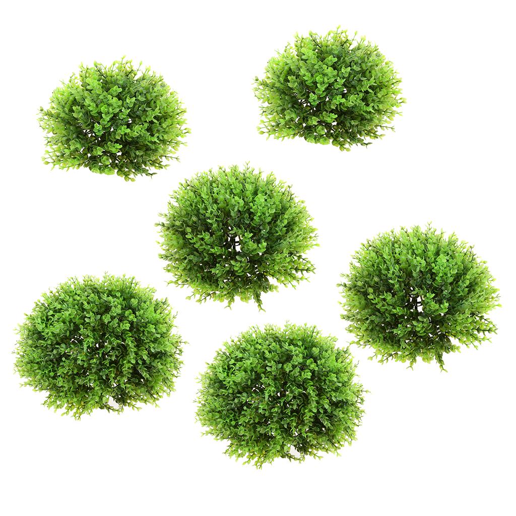 3Pcs Artificial Topiary Ball Decorative Garden Pants Ball Home Decor Green