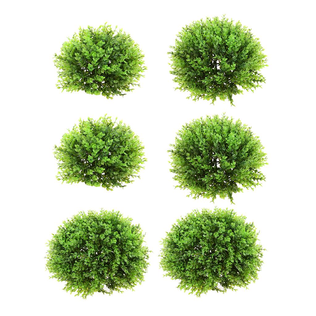 3Pcs Artificial Topiary Ball Decorative Garden Pants Ball Home Decor Green