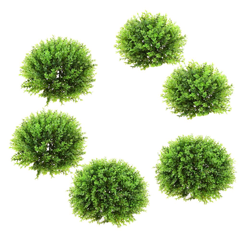 3Pcs Artificial Topiary Ball Decorative Garden Pants Ball Home Decor Green