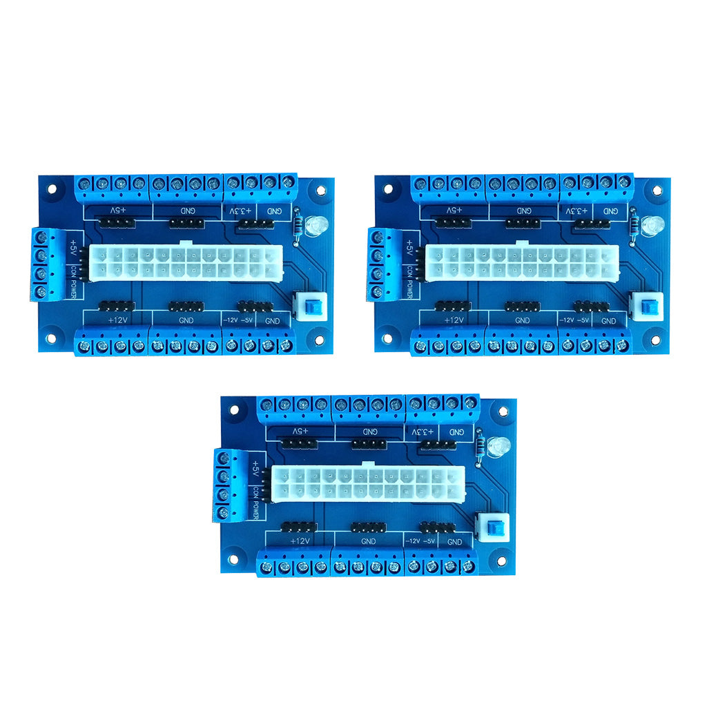 3Piece 24/20-Pin ATX PC Power Desktop Power Module Adapter