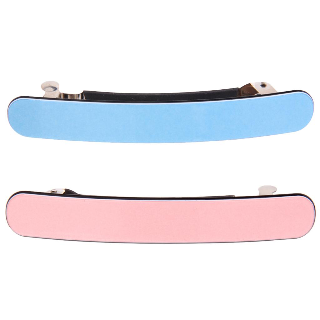 2pcs Elegant Ladies Acrylic Spring Large Hair Clip Barrette Hair Accessories