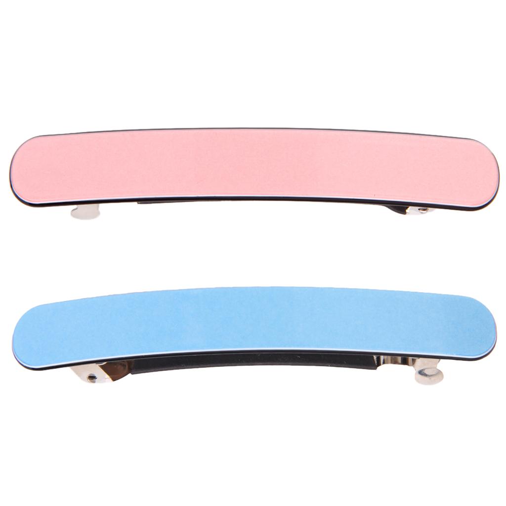 2pcs Elegant Ladies Acrylic Spring Large Hair Clip Barrette Hair Accessories