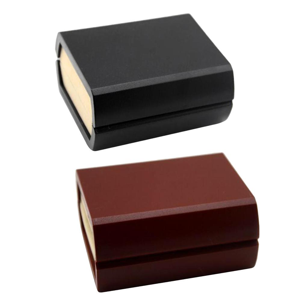 2 Pieces Wine Red/Black Cufflinks Storage Box Mens Gift Jewelry Case