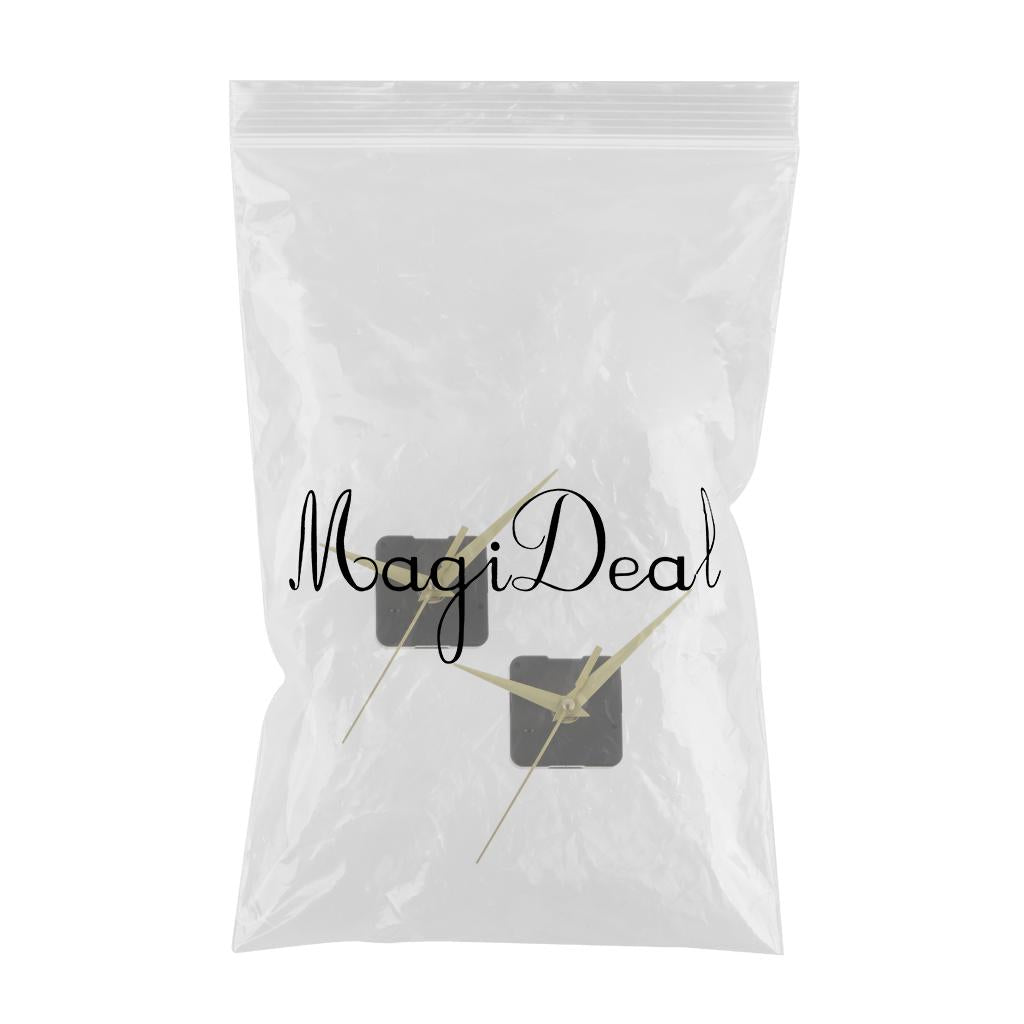 2x Silent Wall Clock Movement with Pointer for DIY and Repair yellow pointer