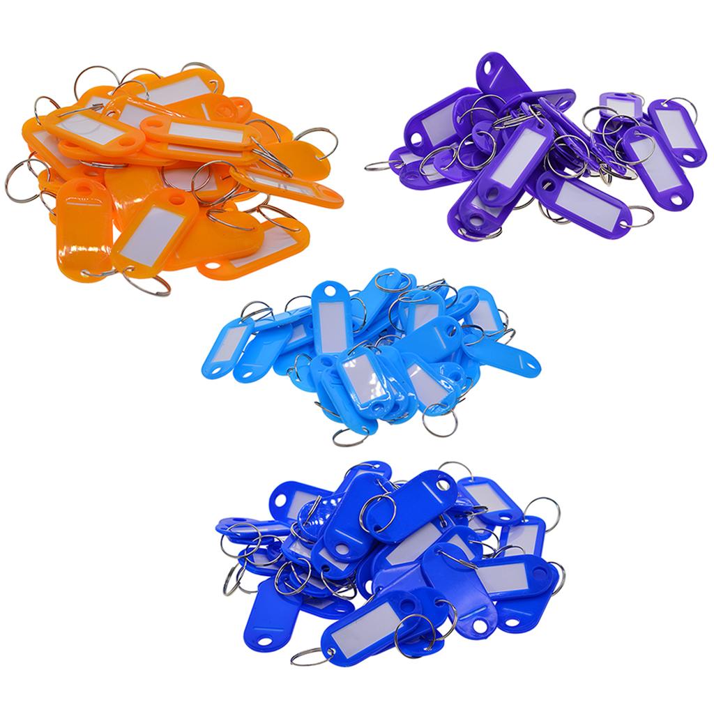 200pcs Removable Waterproof Key Tags ID Name Card Tags Mark Labels Mixed