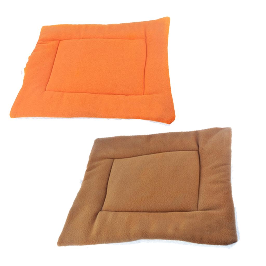 2x Pet Dog Cat Sleep Mat Kennel Pad Puppy House Crate Nest Bed Cushion