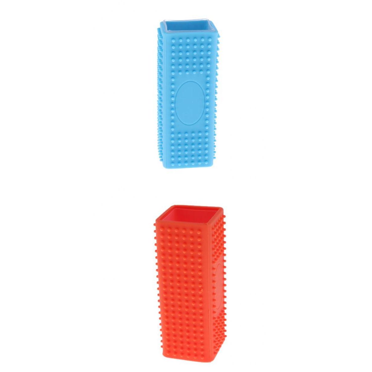 2pc Silicone Pet Dog Cat Hair Remover Clothes Carpet Fur Brush Cleaner