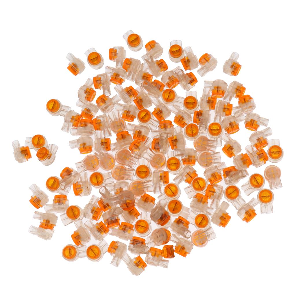 400 Pieces Double Wire Telephone Jelly Crimps Telecom Connector