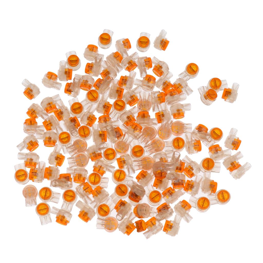 400 Pieces Double Wire Telephone Jelly Crimps Telecom Connector