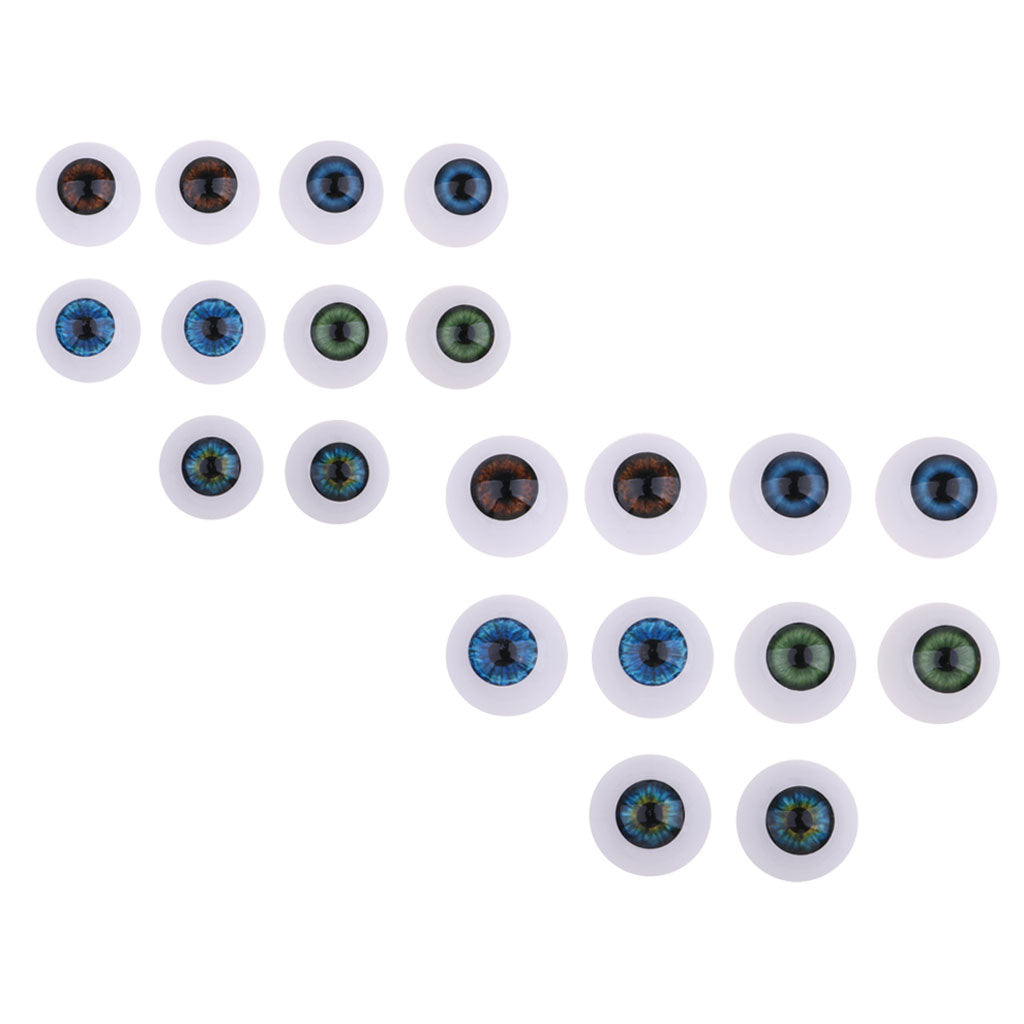 10 Pairs Acrylic Eyeballs Eyes for Newborn Baby Doll BJD Doll DIY 22/24mm